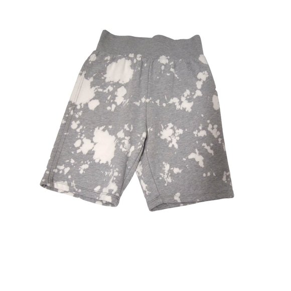 NWOT FRAME Womens Tie-Dye Biker Shorts XS Heather Grey Terry Knit High Rise - Picture 2 of 7